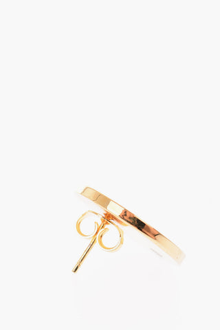 MM6 golden brass earrings