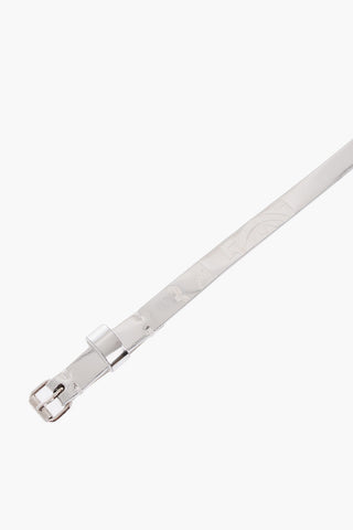 MM6 Metallic Leather Double Strap Bracelet