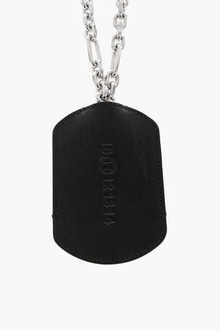 MM11 leather insert neck keyring
