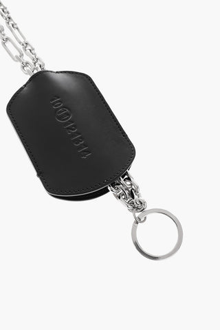 MM11 leather insert neck keyring