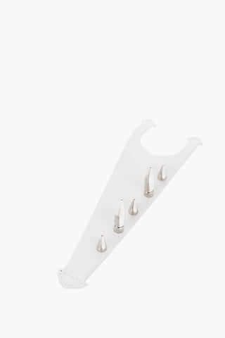 patent leather Detachable SNATCHED bag handle with studs