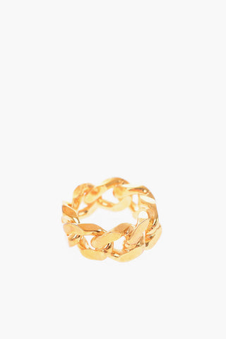 MM6 anello a catena dorato