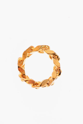MM6 anello a catena dorato