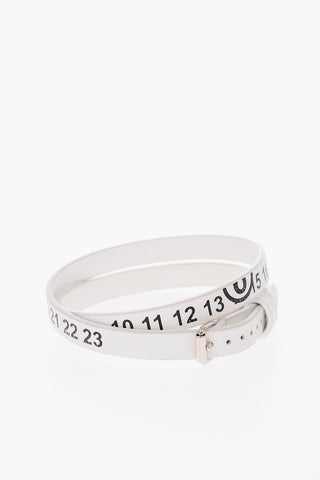 MM6 leather wrap bracelet