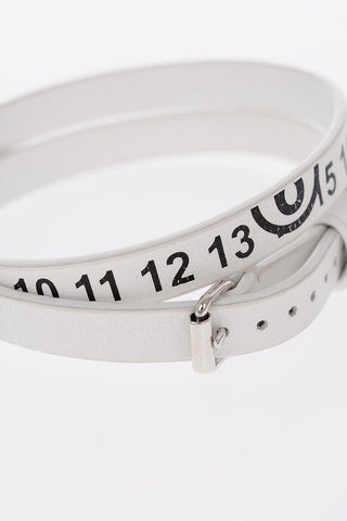 MM6 leather wrap bracelet
