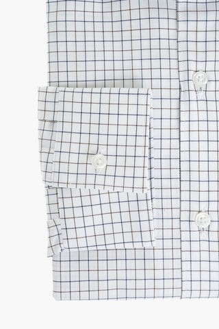 CC COLLECTION Tattersall Checkered Shirt with Standard Collar