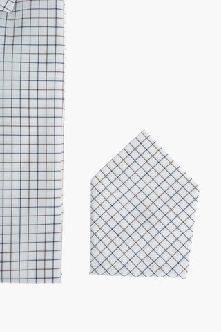 CC COLLECTION Tattersall Checkered Shirt with Standard Collar