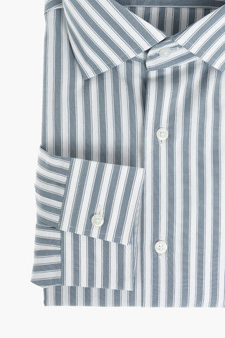 CC COLLECTION Camicia con Collo Francese in Motivo Awining
