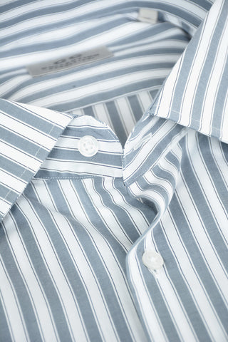 CC COLLECTION Camicia con Collo Francese in Motivo Awining