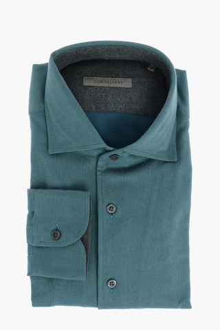 Moleskin Shirt with Classic Collar
