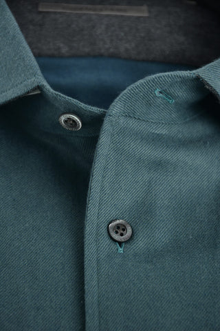 Moleskin Shirt with Classic Collar