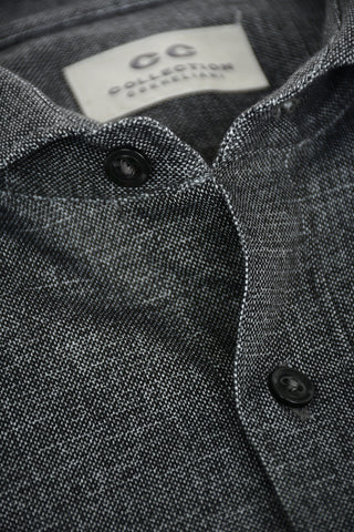CC COLLECTION Stretched Cotton Shirt with Classic Collar 