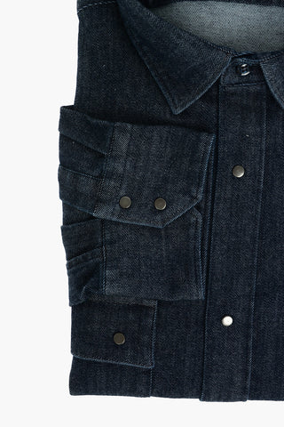 CC COLLECTION Chambray Shirt with Double Breast Pocket 360 DOC