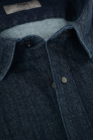 CC COLLECTION Chambray Shirt with Double Breast Pocket 360 DOC