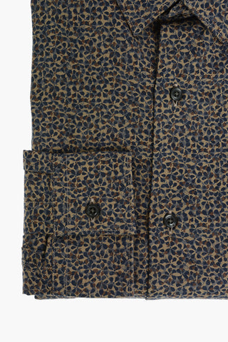 CC COLLECTION Floral Patterned Shirt with Classic Collar