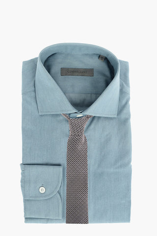 Chambray Shirt with Standard Collar