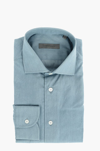 Chambray Shirt with Standard Collar