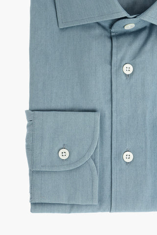 Chambray Shirt with Standard Collar