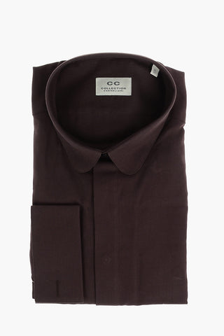 CC COLLECTION Club Collar Shirt with Doouble Cuffs