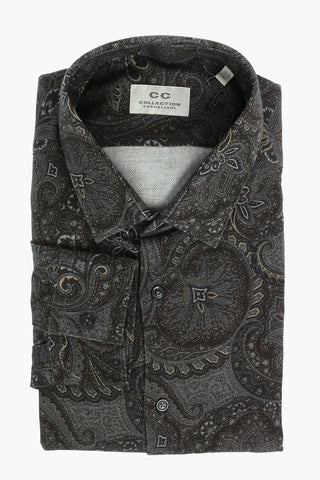 CC COLLECTION Patterned Shirt with Classic Collar