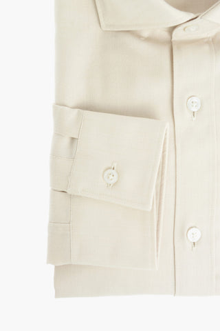 CC COLLECTION Twill Cotton Shirt with Standard Collar
