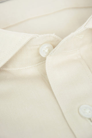 CC COLLECTION Twill Cotton Shirt with Standard Collar
