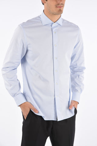 Cotton Pinpoint Shirt with Standard Collar