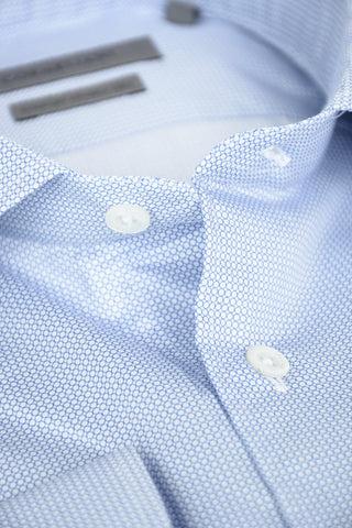 Camicia in Cotone COMFORT WRINKLE FREE con Collo Francese