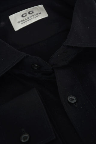 CC COLLECTION Stretched Cotton Shirt with Standard Collar