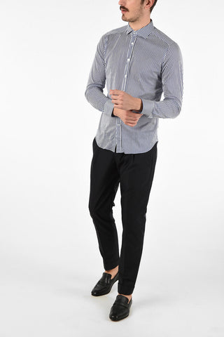 CC COLLECTION Stretched Cotton Shirt with Standard Collar