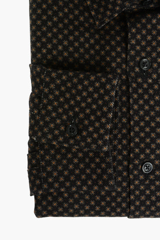 CC COLLECTION Flannel Shirt with Floral Pattern