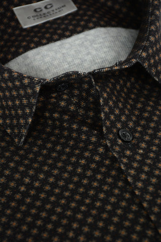CC COLLECTION Flannel Shirt with Floral Pattern