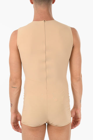 MM10 Back Closure Zip Sleeveless Body