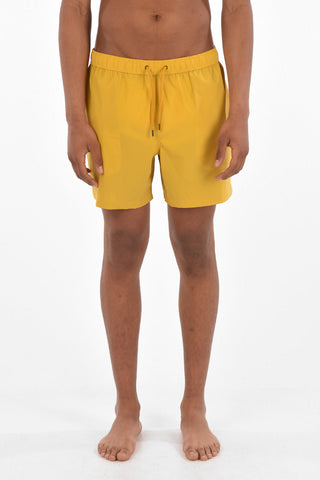 drawstring waist swim shorts