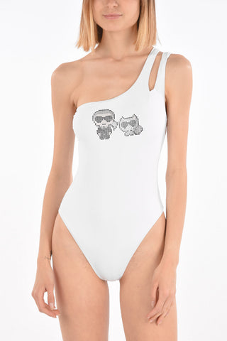 One Shoulder KARL & CHOUPETTE Swimsuit
