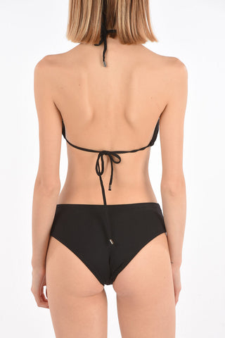 studded KARL & CHOUPETTE triangle bikini top 