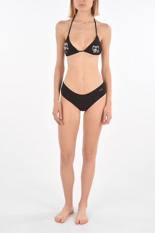 studded KARL & CHOUPETTE triangle bikini top 