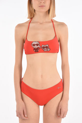 Bandeau  KARL & CHOUPETTE Bikini Top with Studs 