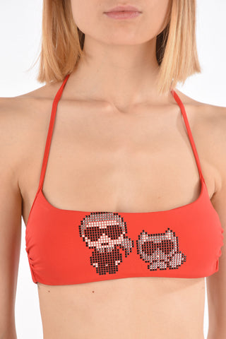 Bandeau  KARL & CHOUPETTE Bikini Top with Studs 