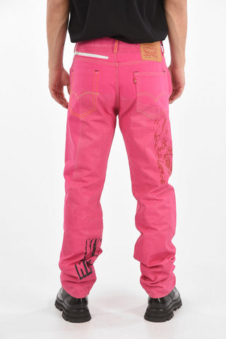 LEVI'S 20cm printed 5 pockets 501 jeans L32