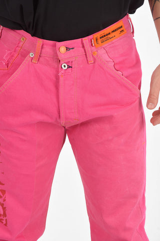 LEVI'S 20cm printed 5 pockets 501 jeans L32