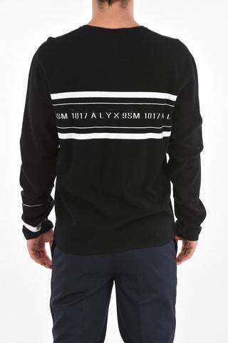 Crewneck Sweater with Embroidered Logo