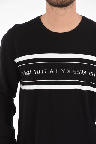 Crewneck Sweater with Embroidered Logo