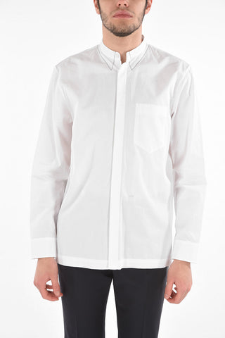 MM10 Faux Standard Collar Cotton Shirt