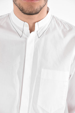 MM10 Faux Standard Collar Cotton Shirt