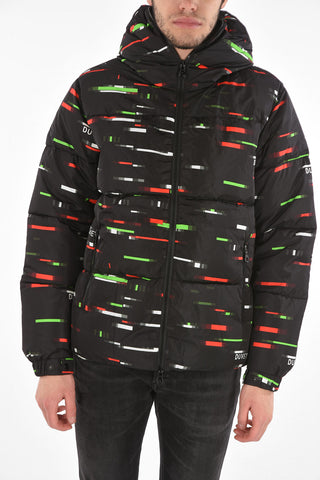 Printed Full Zipped AUVASEI Down Jacket