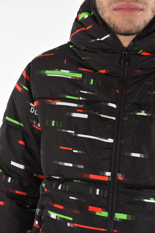 Printed Full Zipped AUVASEI Down Jacket