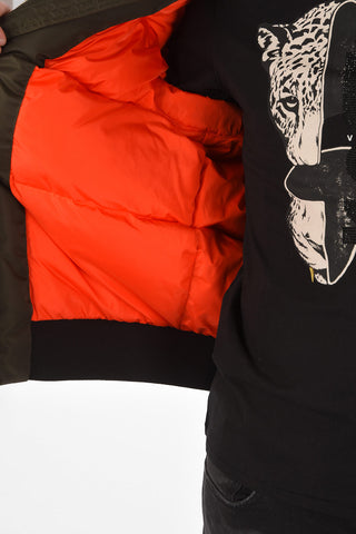ICON back printed down jacket