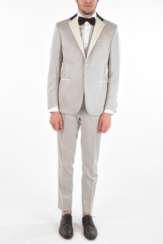 CC COLLECTION abito REFINED tre pezzi con gilet due spacchi revers classico