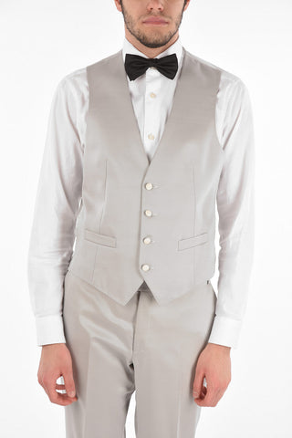CC COLLECTION abito REFINED tre pezzi con gilet due spacchi revers classico